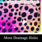 Bathtub Mat Non Slip 26.8x15.1 Inch, Leopard Texture Shower Mat - Image 2