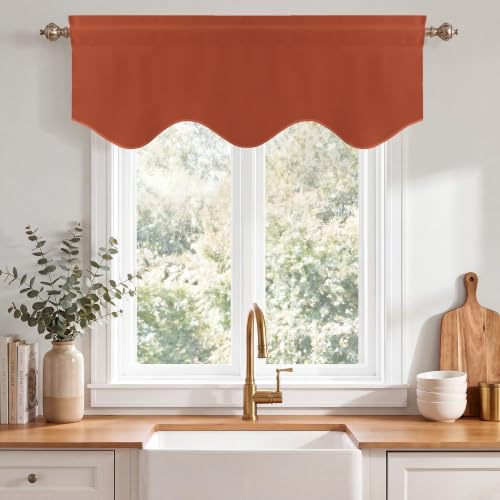 NICETOWN Burnt Orange Blackout Valances - Image 5