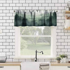 Forest Valance Curtain for Kitchen, Window Treatment Watercolor Green Forest - Image 4