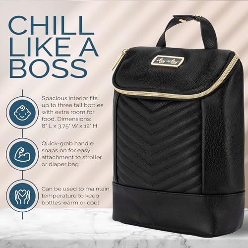 Itzy Ritzy Insulated Bottle Bag, Holds 3 Baby Milk Bottles - Image 4