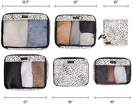 Jadyn Packing Cubes for Travel, 6-Piece Large Packing Cube Organizer Set for - Image 2