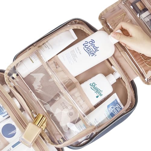 NISHEL Travel Toiletry Bag for women, Portable Hanging makeup Organizer - Image 5