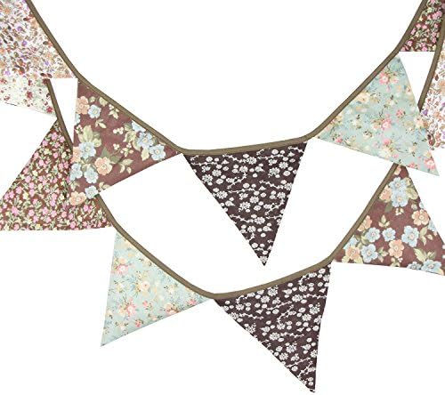 LOVENJOY Brown Floral Collection 100% Cotton Banner - Image 3