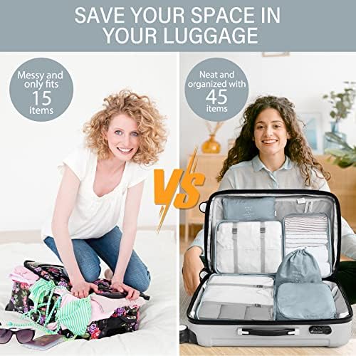 KPX 8 Set Packing Cubes for Travel, Luggage Packing Organizers Accessories - Image 5