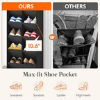 Lifewit 6 Tier Over the Door Shoe Organizer - Image 3