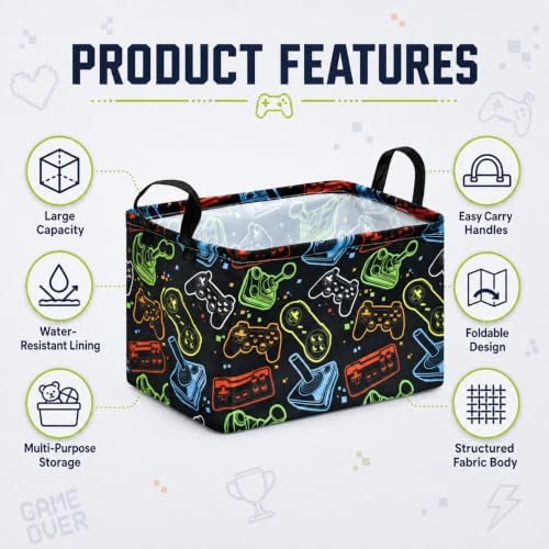 Gift Storage Basket Rectangle Storage Organizer - Image 7