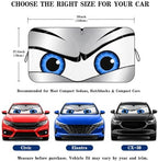 Car Windshield Sun Shade, Universal Fit Compact Sedan SUV, Sport Silver - Image 5