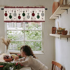 Vandarllin Christmas Kitchen Curtains Valances - Image 3