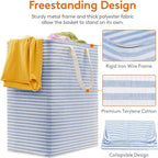Lifewit 100L Large Laundry Baskets, 1 Pack, Reinforced Handles - Image 2