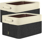 BALEINE 2 Pack Fabric Closet Storage Bins by BALEINE