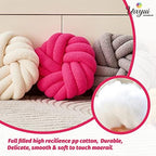 Uvvyui Knot Pillows, 14 Inch Decorative Throw Pillows Round Pillows Cushion - Image 3