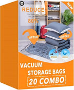 GONGSHI Vacuum Storage Bags for Clothing, 20-Piece Set by GONGSHI