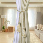 Curtain Tiebacks Handmade Curtain Holdbacks Rope - Image 3