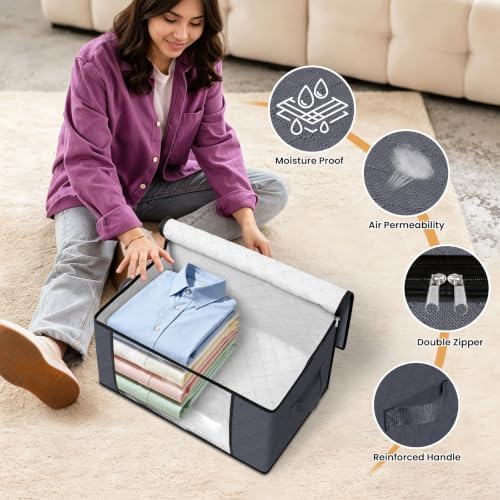 Fab totes 35L Closet Organizers, Foldable Under Bed Storage Containers - Image 6