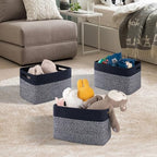 4 Pack Storage Baskets for Organizing, Woven Baskets for Shelves - Image 4