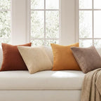 Topfinel 24x24 Inch Pillow Covers Set of 4 Yellow Brown Gradient Farmhouse - Image 3