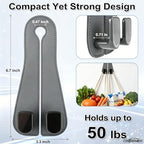Leather Car Bag Hooks, 2 Pack Headrest Hooks - Image 3