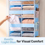 Blue Over the Door Organizer 5 Tiers, Extra Large Behind Door Storage of 10 - Image 3