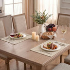 Artoid Mode Light Brown Placemats Set of 6, 12x18 Inch Fall Washable Holiday - Image 6