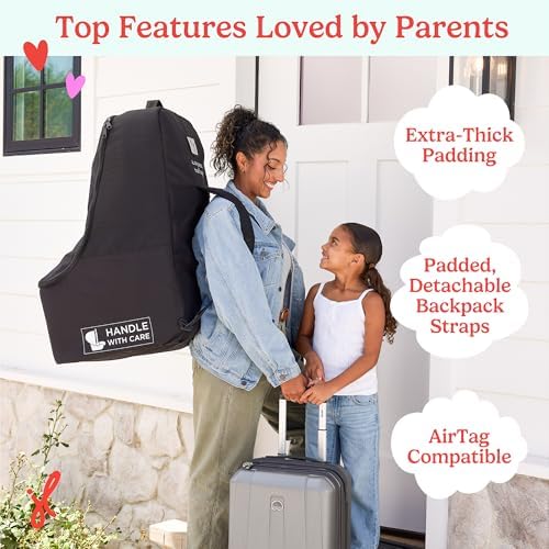 J.L. Childress Padded Backpack Car Seat Travel Bag - Image 2