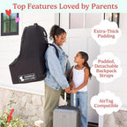 J.L. Childress Padded Backpack Car Seat Travel Bag - Image 2
