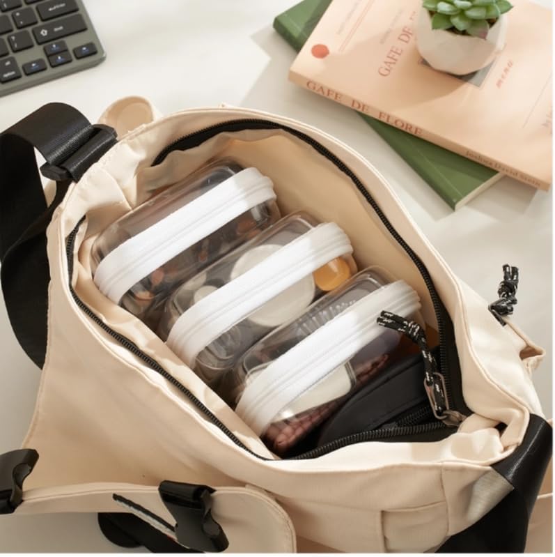 3-Pack Small Clear Hard Shell Zipper Pouches - Image 5
