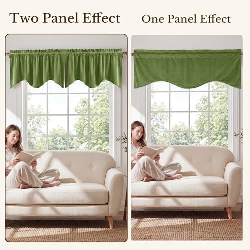 StangH Grass Green Valance for Windows 52x18 Inch, 1 Panel - Image 7