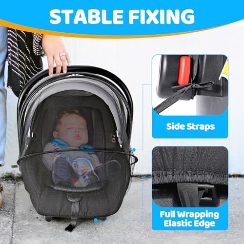 Orzbow Mosquito Net for Car Seat and Doona Stroller - Image 4