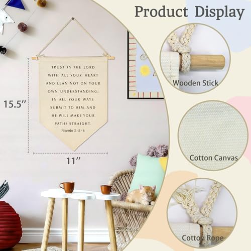 Christian Bible Verse Scripture Banner Flag Sign Pennant Wall Decor-Baby - Image 6