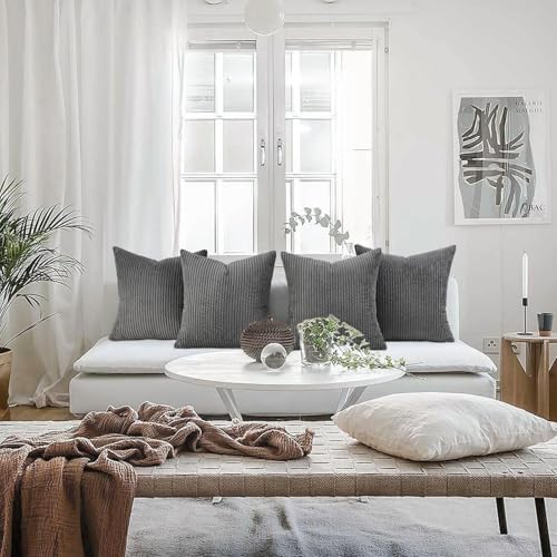 Topfinel Decorative Grey Throw Pillow Covers Cushion Cases, Mix and Match - Image 5