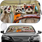 Car Windshield Sun Shade Foldable UV Reflector Front Window Animal Sunshade by Pleneal