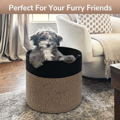 Goodpick Wicker Blanket Basket Living Room, Toy Storage - Image 5