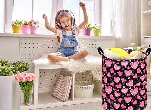 MAIZMZ Girls Storage Basket Kids Hamper Storage Bins Organizer Toy Box Large - Image 3