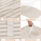 Lifewit 80L Large Laundry Baskets, 1 Pack, Reinforced Handles - Image 5
