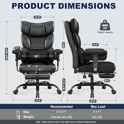 Misolant Big and Tall Office Chair - Image 3