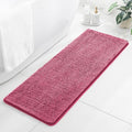 Chenille Bathroom Runner Rug 17"x47" Hot Pink, Plush Bath Mat by Kildoss