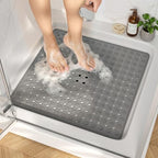 HITSLAM Shower Mat Anti Slip, Square Bath Mat by HITSLAM