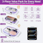 YQBRAO Clear Hard Shell Organizer Cases - Image 4