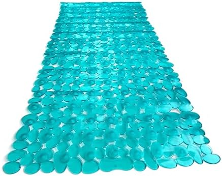 “Pebbles” Non-Slip Bathtub/Shower Mat 35"x16" Rectangular, Machine-Washable - Image 3