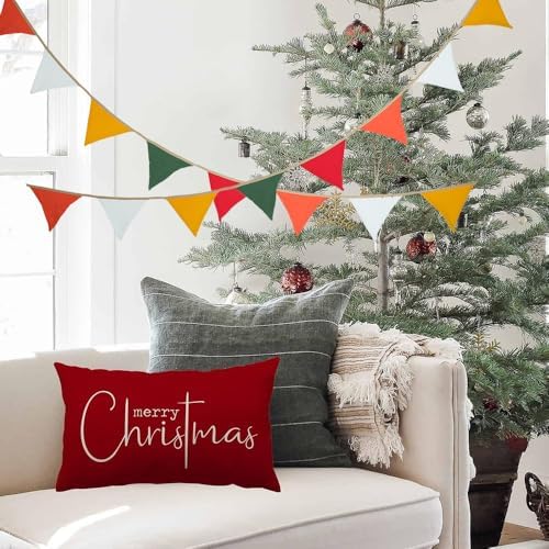 Pennant Banner Bunting Flags, Garland Triangle Banners Fabric - Image 4