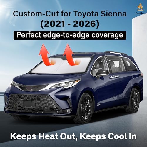 Toyota Sienna EcoNour Car Windshield Sunshade 2021-2026 - Image 2