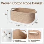 Cute Brown Gift Basket, Woven Baskets - Image 2