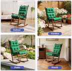 Rocking Chair Cushion, Waterproof and Fade-Resistant Adirondack Rocker Cushions - Image 5