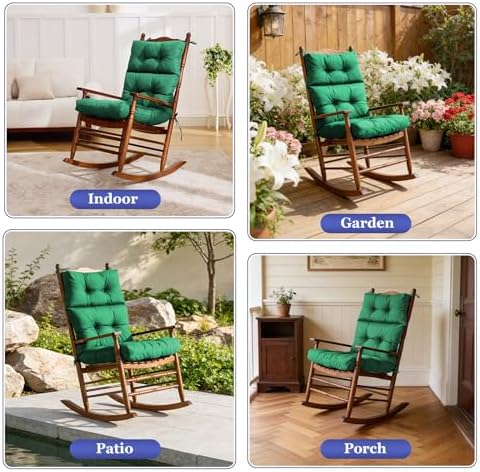 Rocking Chair Cushion, Waterproof and Fade-Resistant Adirondack Rocker Cushions - Image 5