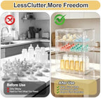 BOHOIDEE 15.7"X11.8"X9.8" Baby Bottle Organizer 3 Tier Clear Acrylic Storage - Image 4