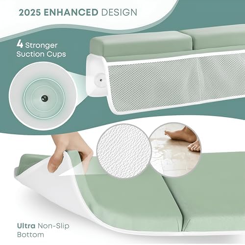 Comfortable Baby Bath Kneeler & Elbow Rest Pad Set – Extra Thick Foam Cushion - Image 4