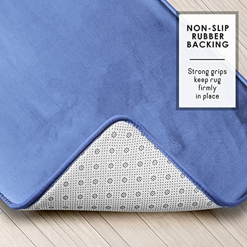 Clara Clark Bathroom Rugs, Velvet Memory Foam Bath Mat, Machine Washable Bath - Image 5