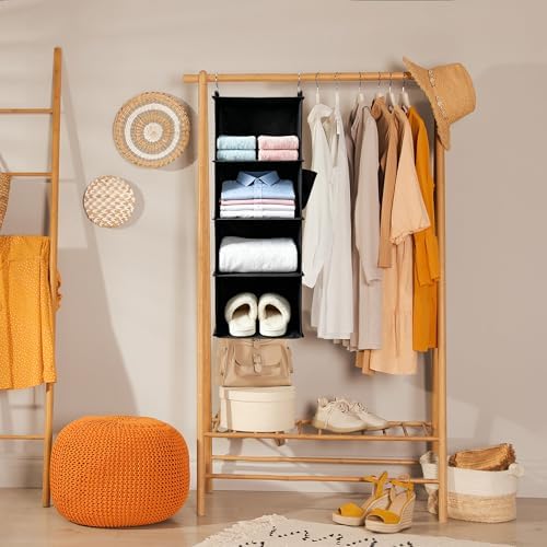 Hanging Closet Organizer and Shelves, 4 Shelves - Image 2