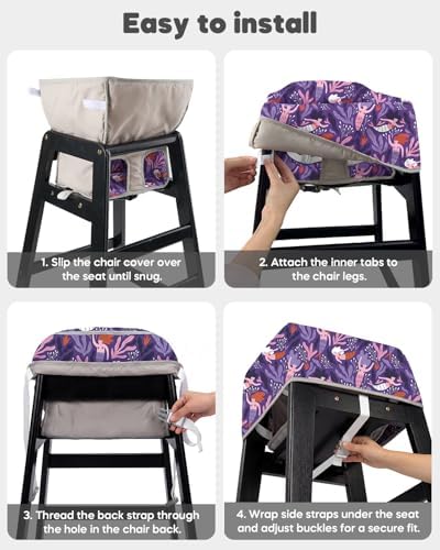 mamatepe Reusable Baby High Chair Cover - Image 5