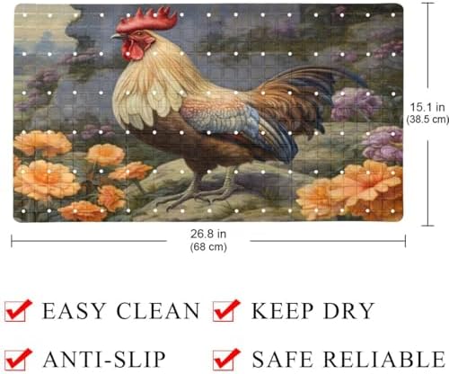 Non Slip Shower Mat Bathtub Mat 15.1x26.8 Inch, Quick Dry Bath Mat - Image 4